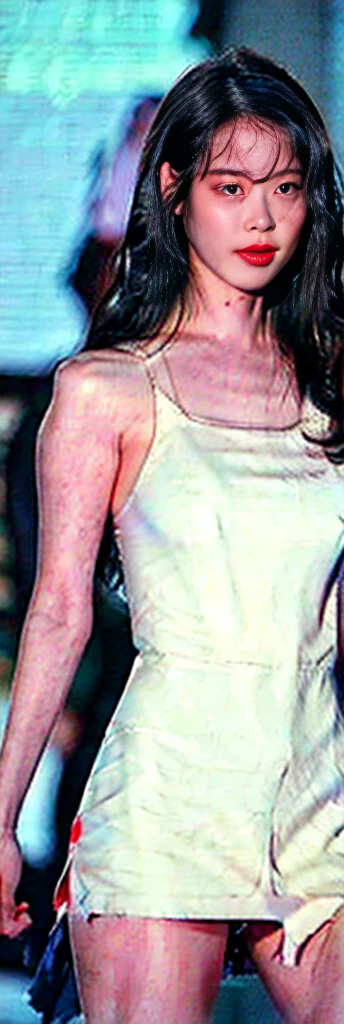 (IU) ,(((Huge milk))),((whole body)), (Slander), latex miniskirt, Pussy clearly visible, ,NSFW,((best quality, 8K, masterpiece: 1.3)), sharp focus: 1.2, slim abs: 1.2, detailed eyes, double eyelid, (((whole body))), naked, Very slender, PUSSY, ((Spread your legs and show your pussy)), ((Breast exposure)), erect nipples, wide open pussy, ((The inside of the pussy is visible in detail.))