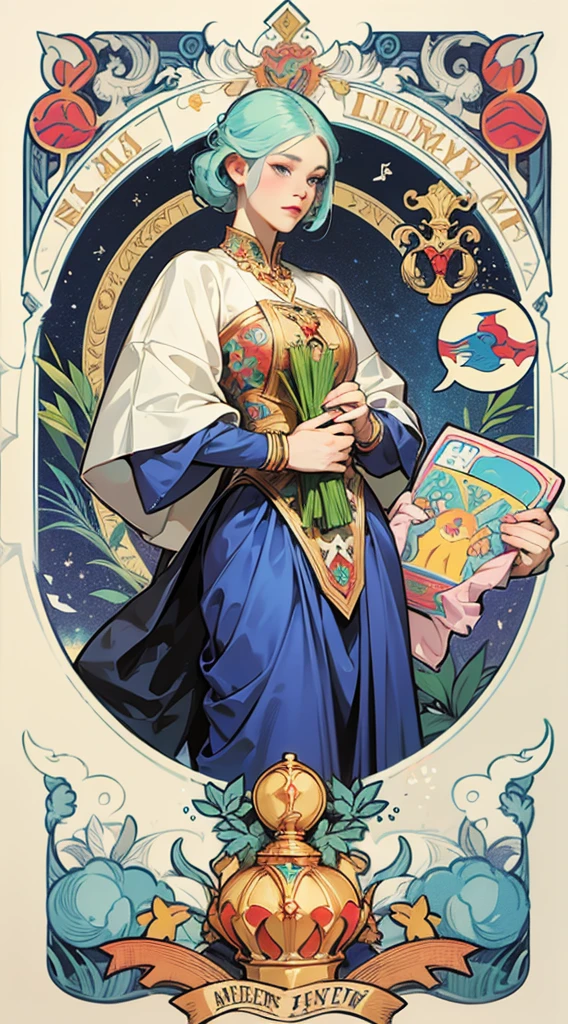 Artwork, Better Quality, Lana Rhoades woman, Tarot, Baldo, Court Jester, Symbolism, Visual art, Occultism, universal, Vision Casting, philosophy, Iconography, Numerology, Popularity, art, Alphonse Mucha