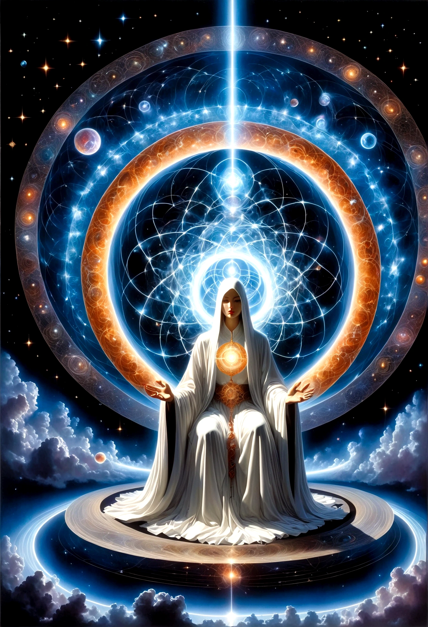 Astrologer,Magic Circle, Sacred geometry, Clear focus, Floating Ghost Mage, Heaven and earth collapsed, Mobius strip, Black Hole, Lots of meteorites floating, Combination Magic Circle, call, Transformation of matter and immateriality, Kim Sik, and other complex ritual combinations , Mike Winkelmann style的超现实数字艺术, Rolf ARmstRong style: Fractal, Alberto Vargas, 和 H'style.R. liver. liver,Magical Realism,classical realism,Surrealism,imagination,Science fiction,From another realm,impossible,Visual exaggeration,Post-cyberpunk,Nano punk,Atomic Punch,gather,Circuit,lightpainting,白羊seat,♈︎,金牛seat,♉︎,双子seat. ♊︎,cancer,♋︎,天蝎seat,♏︎,天秤seat,♎︎,seat,♍︎,狮子seat,♌︎,射手seat,♐︎. 摩羯seat,♑︎,水瓶seat,♒︎,双鱼seat,♓︎,Unreal Engine,Octane RendeRing,V-Ray,High Detail,high quality,high resolution,Surrealism,16K,Ultra wide angle,High Angle Shot,,Bioluminescence,