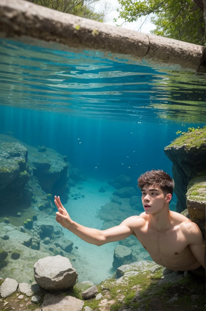 an 18-years male, has been swimming since childhood, practice international olympics, loves adventures in nature