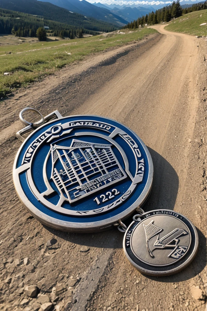 Commemorative medal for 125km mountain biking journey