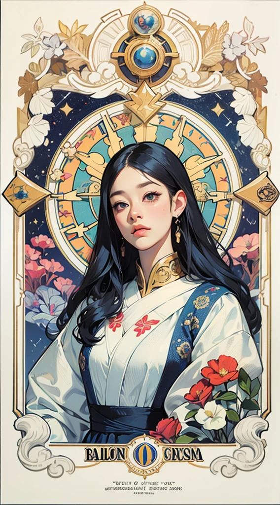 Artwork, Better Quality, awkwafina pastelgoth woman, Tarot, Baldo, Court concubine, Symbolism, Visual art, Occultism, universal, Vision Casting, philosophy, Iconography, Numerology, Popularity, art, Alphonse Mucha