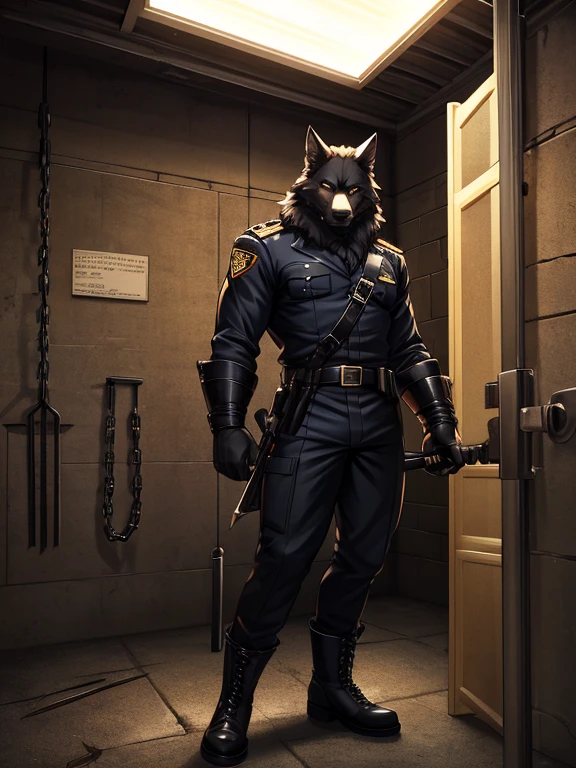 furry, anthro, border-collie, realistic canine penis:1.3, canine penis:1.8, canine penis:1.2, (he is wearing swat clothes:1.6), realistic canine penis, big flaccid testicles:1.4), super detailed, detailed face, best art, 8k, vibrant, by snowskau:0.4, by taran fiddler:1.8, by RedRusker:1.8, art stile, 3D, halfbody, half body