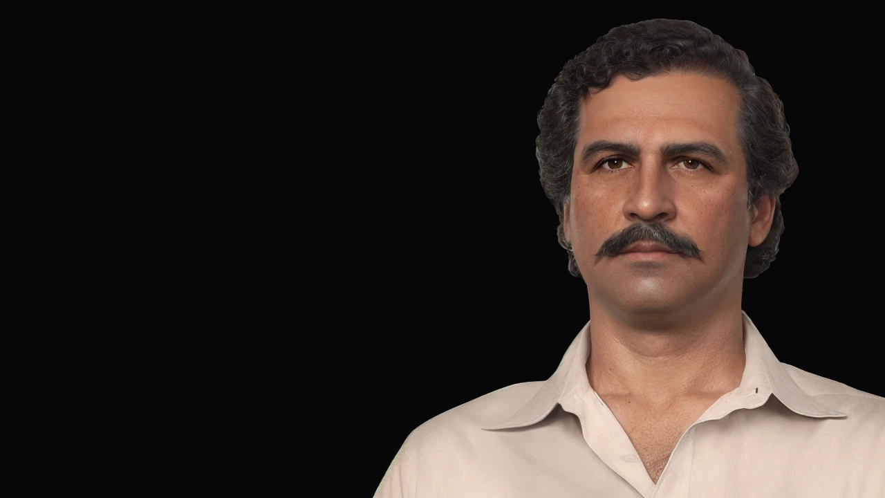Mexican mustache, Mexico, Pablo Escobar, A stern man, Arafed with a mustache and a white shirt, realistic reconstructed face, very detailed portrait with visual effects of, very detailed portrait with visual effects, Portrait rendering 8k, Cinematic Bust крупным планом, Cinematic Bust, cinematic bust portrait, 8k highly detailed face, Hyper realistic high detail 8k, realistic hybrid of face and body