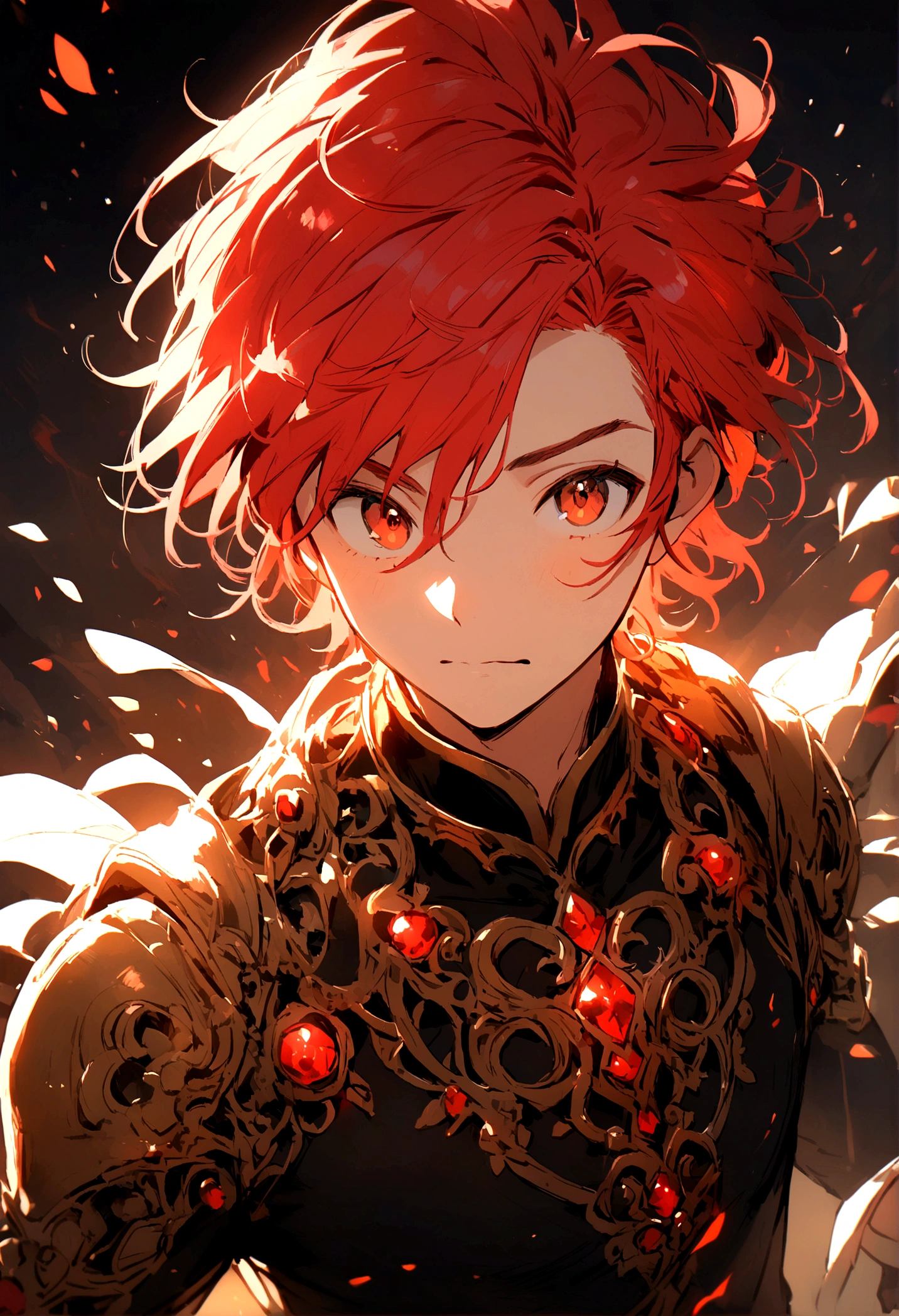 Boy with red hair