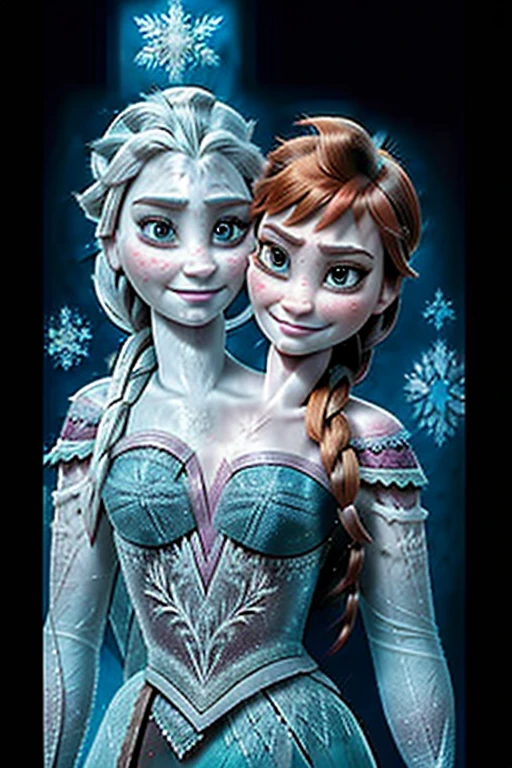 2heads, (elsa and anna from frozen:1.5), (conjoined:1.5)