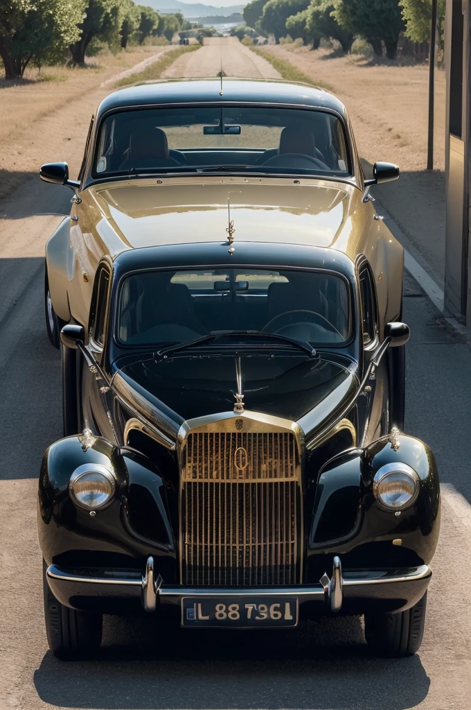 ((Best quality, 8k, Masterpiece :1.3)), imagine a person with rolls Royal car