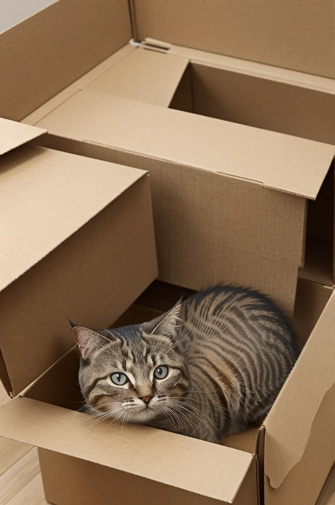 Un chat qui fait de la boxe 