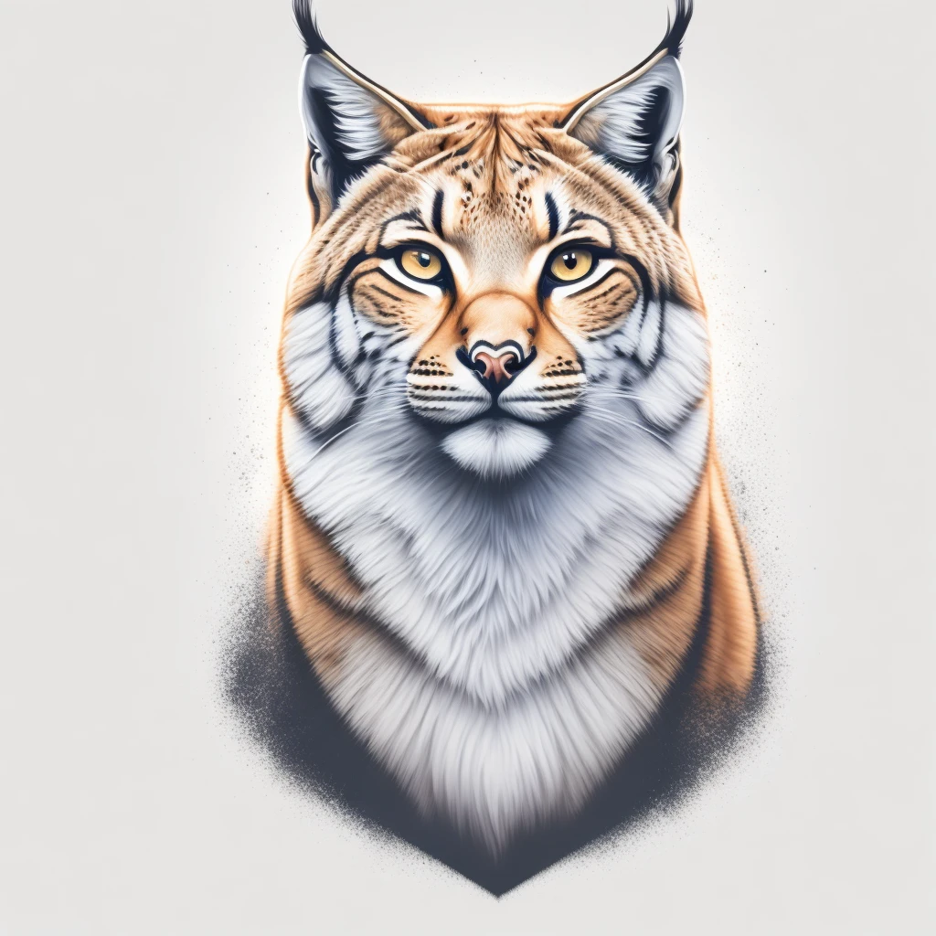 lynx, t shirt design, rzminjornada, vectorial art, White background