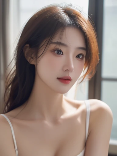 ((Best quality, 8k, Masterpiece :1.3)), A pretty woman with perfect figure :1.4, (Slender abs), Black hair, huge breasts, Panties, Toe touch, lingerie, Highly detailed face and skin texture, Detailed eyes, Double eyelid, Chaeyoung from Twice