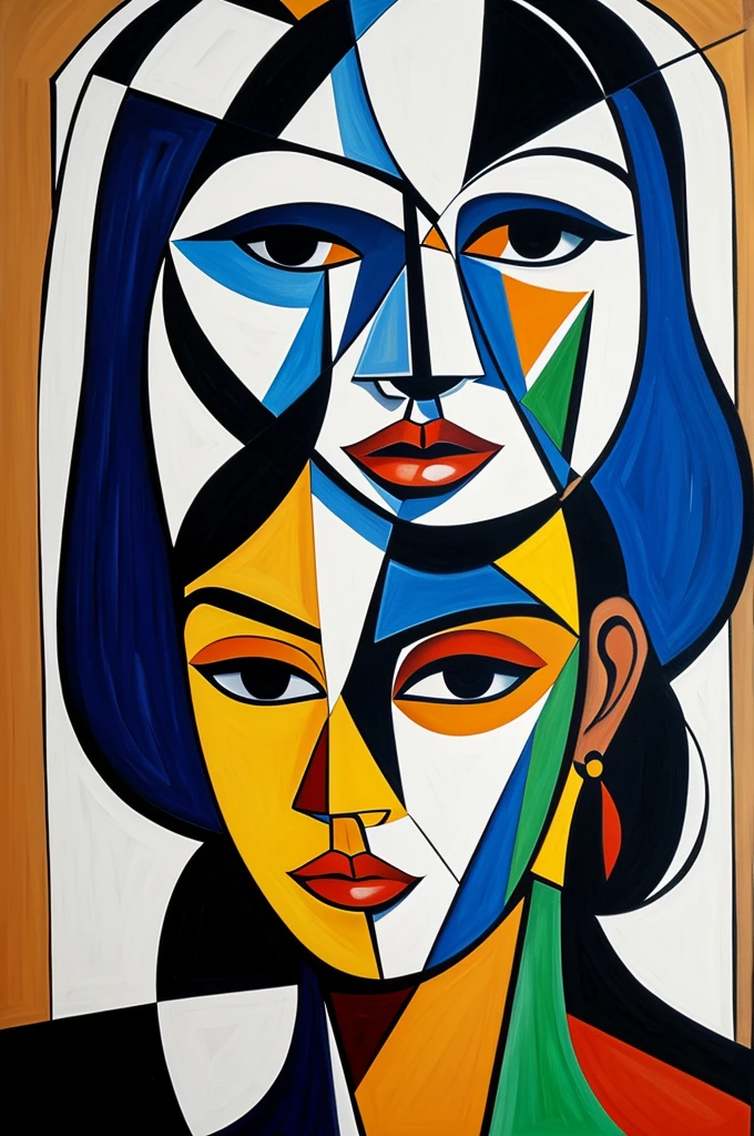 cubist art painting portrait