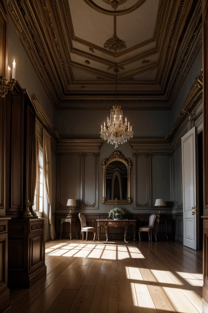 hd realistic image: BDSW room in a castle.