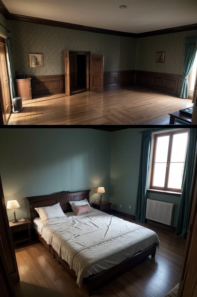 hd realistic image: BDSW room in a castle. +18. There is a bed... And adult toys. Modern bedroom in a fantasy world.