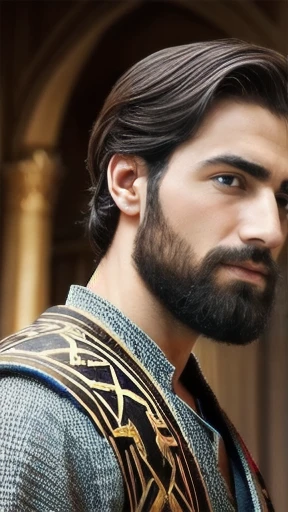 make a beautiful image of the Biblical Jewish men with focus on the face
