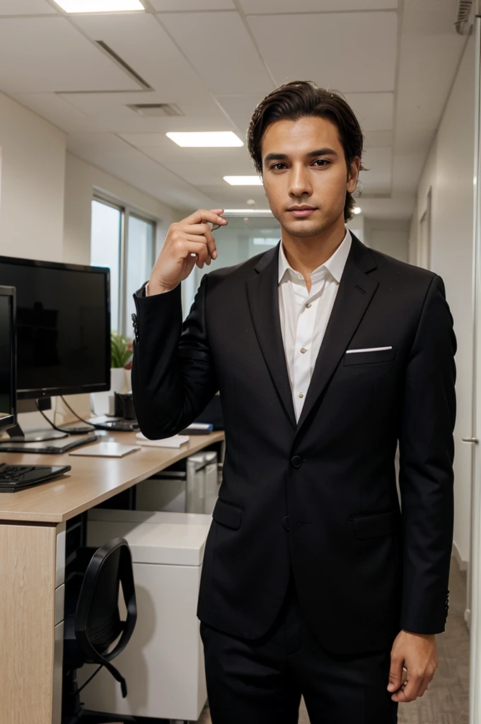 businessman elegant formal suit in office