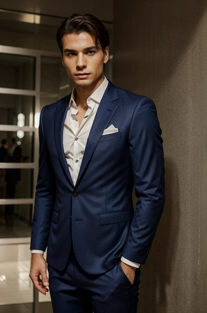elegant man tailoring suit