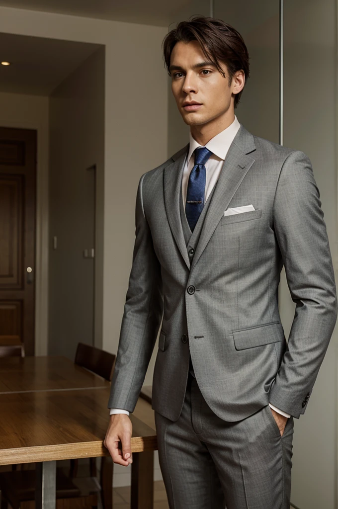 elegant man tailoring suit