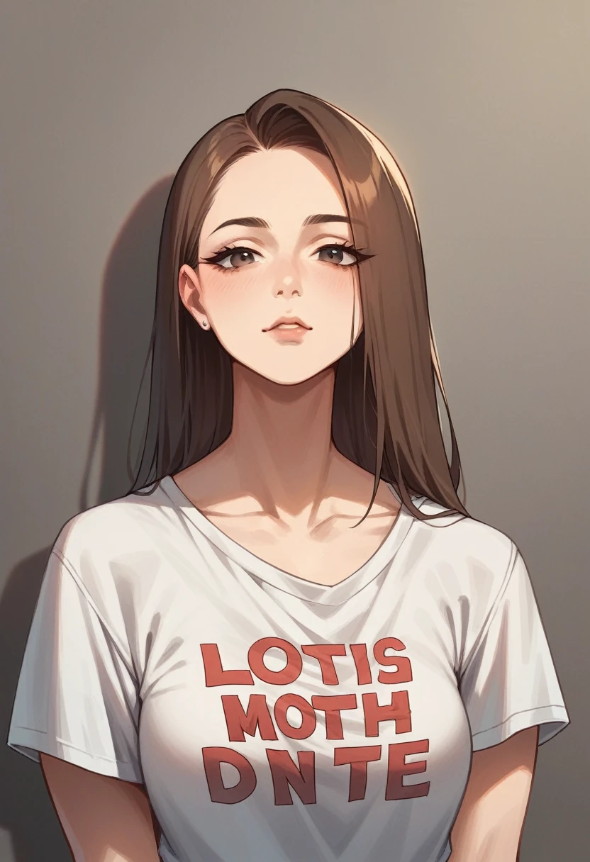 low shoulder t-shirt,sexy mature face