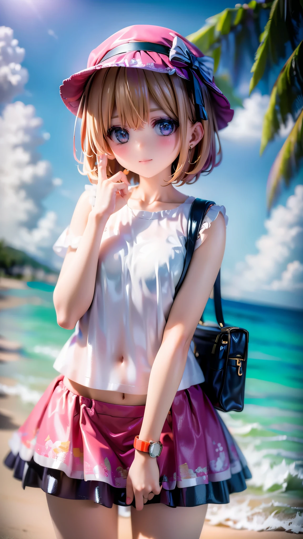 A very cute -yeld giin summer outfit