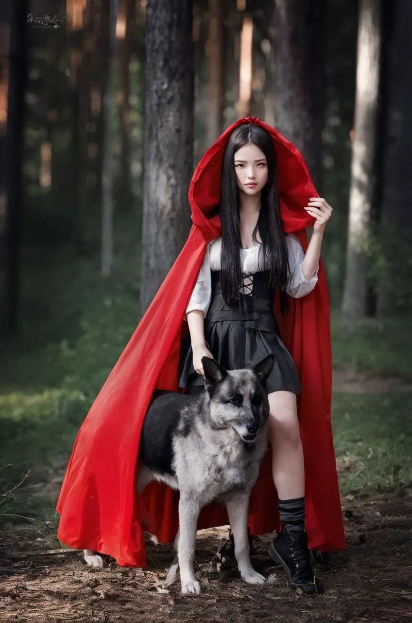best quality image, Masterpiece level, ultra-high resolution, 真实感, Fantasy Theme, canons, detalhes faciais, A girl, Solteiro, hair bun, fairy tale theme, trunk, Chinese architecture, Flame, Get detailed outdoor lighting and cinema lighting, Increase detailed overall ambient light, Face and Eye Details, improve the 真实感 of body details, clearly express sharp focus, unexpressive, white  clothes, wine color hair, glare eyes, simple background.