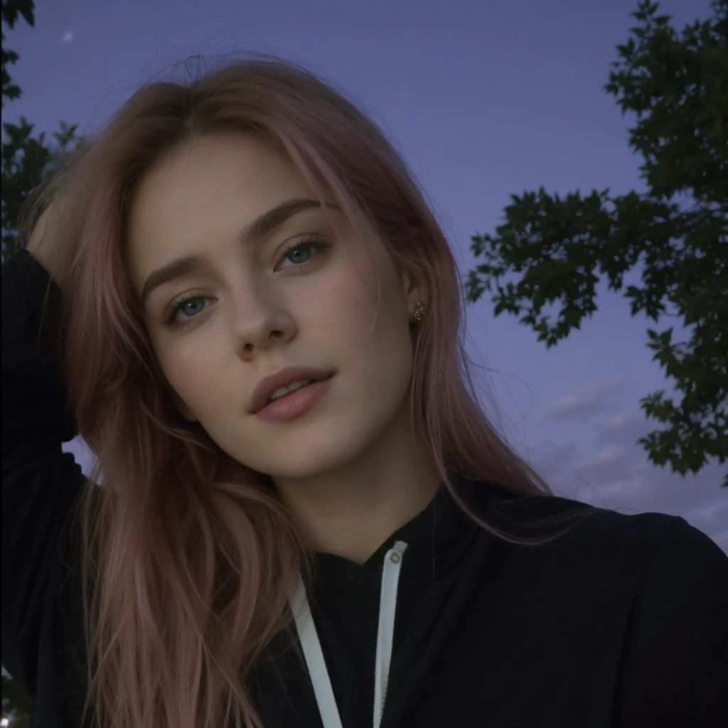 (())), 25-year-old Caucasian French girl with shoulder-length messy pink hair, adorned with ,  hair l . Captured in the best quality, this illustration serves as a 4K wallpaper,