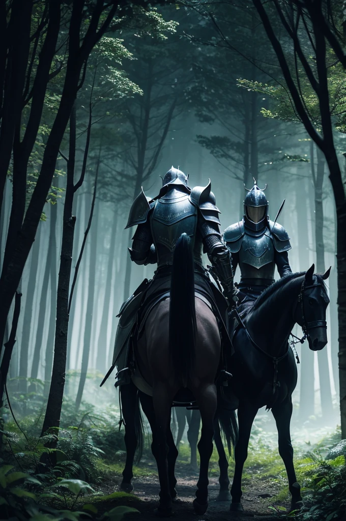 2 knights in a dark forest