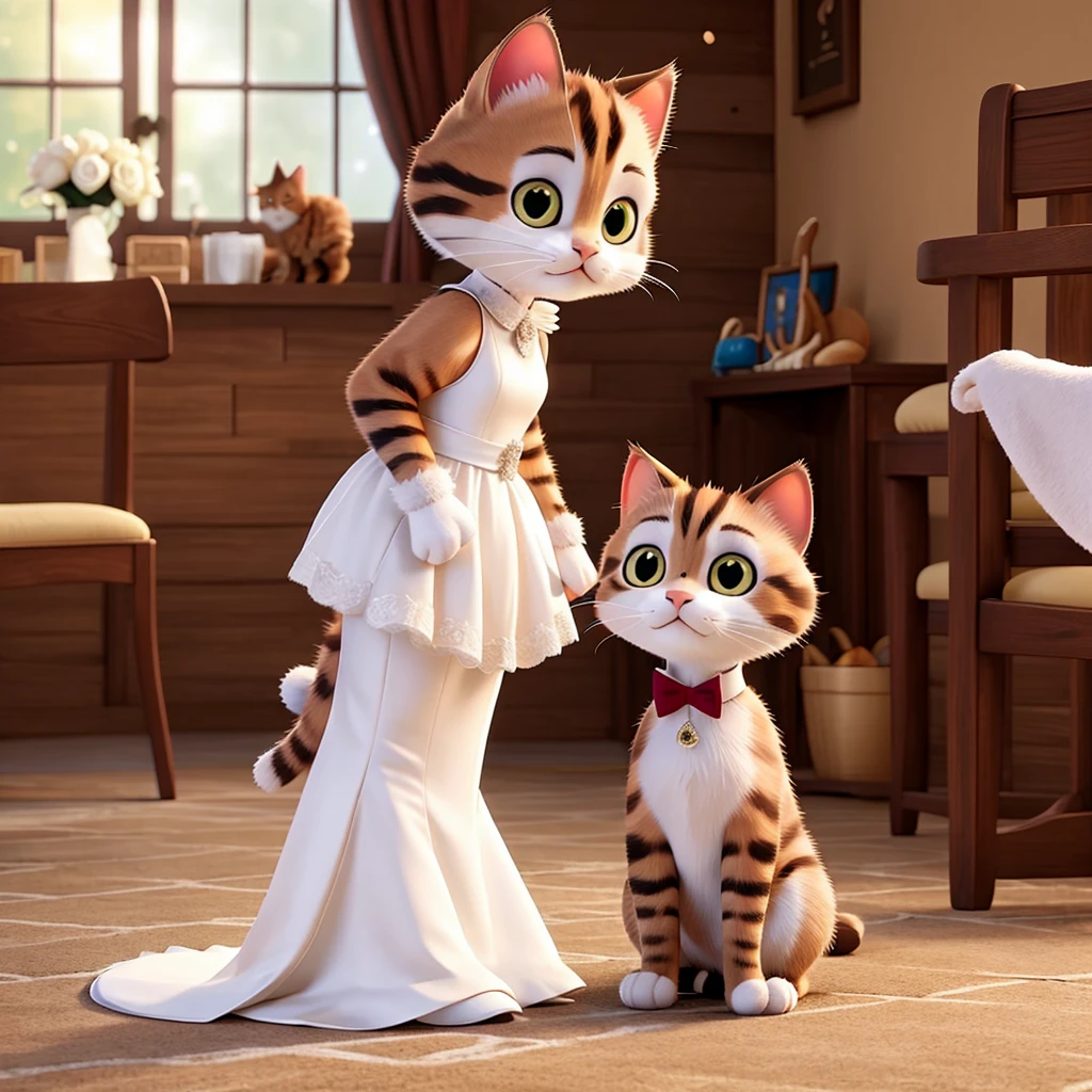 Cat getting married