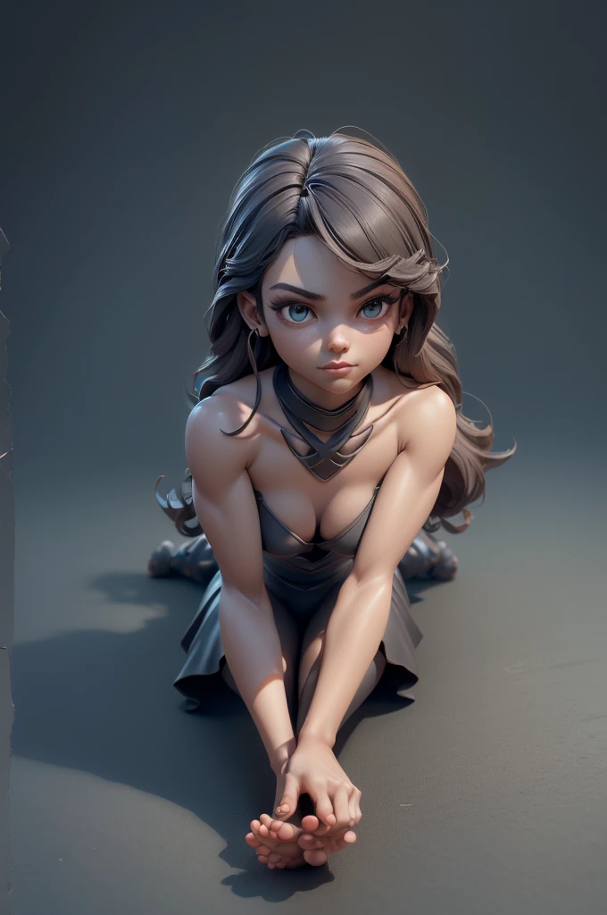 Um ser humano 3D, figura humana nua, ((Estilo 3D)), ((3DMM)),((modelo feminino)), jovem de 23 anos, ((nude)), (((pose totalmente reta))),((arms slightly open)),((pernas levemente abertas)),((3 views per photo)), ((3 views on each photo)),((view on the left)),((Front view)), ((backview)),modelo nua,((((pose reta)))), (((feet and hand at the same height))),(((modelo completamente reta))),anatomia, pele ultra realista,(nude), morena,well-defined muscles, sombras ultra detalhadas, fundo escuro,(arms spread open), ((pele ultra realista)), pele com poros,cabelo dividido em dois,(((abaixada de frente))), (((de cocares de frente))),(((pernas abertas de frente))),(((olhando para a frente))),(((sentada de frente))),((sitting with legs spread to the camera)),((((pernas abertas para frente)))),(corpo perfeito),((sitting on the floor)),(((deitada vista de cima)))