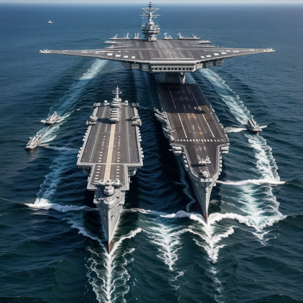 Large flying aircraft carrier 