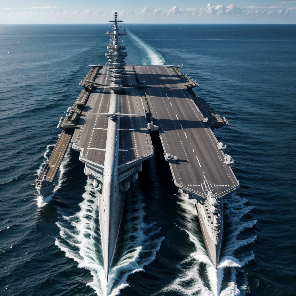 Large flying aircraft carrier