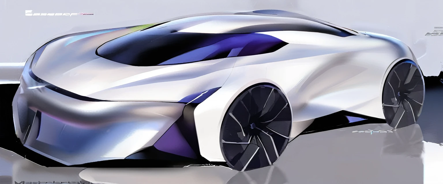 (masterpiece, Best quality:1.2), network design, Focus car, sports car, automobile, land vehicle, white body color, Front quarter view, wheel, shadow, geometric grain, sharp geometric shapes flow into rounded ones, beautiful built-in details on the body, futuristic headlights of unusual shape, reflection,  White background, 8 k, full information  