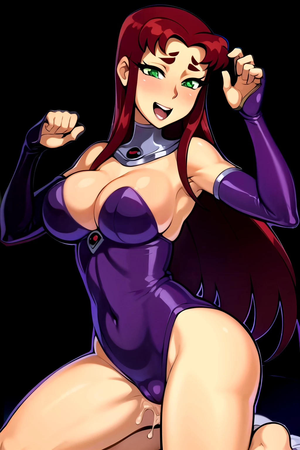 A pale femboy having sex with a green orc futanari futa on male