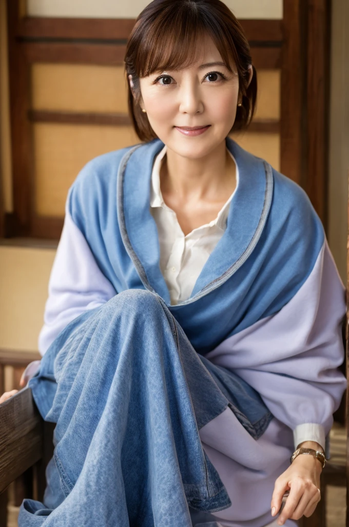 ((Highest quality)), ((masterpiece)), (detailed), Japanese,Mature Woman