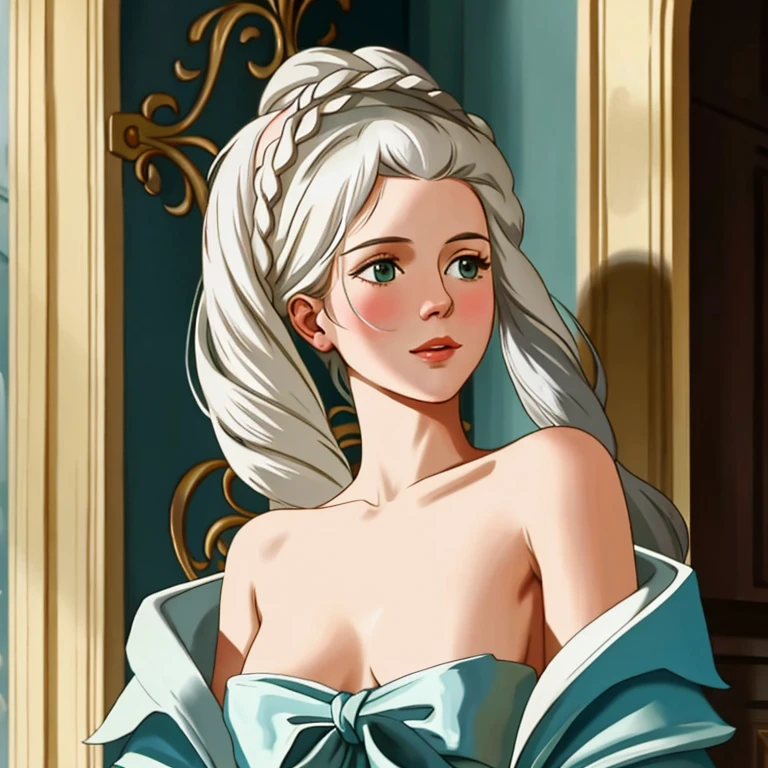 Topless Marie Antoinette in her last day before execution