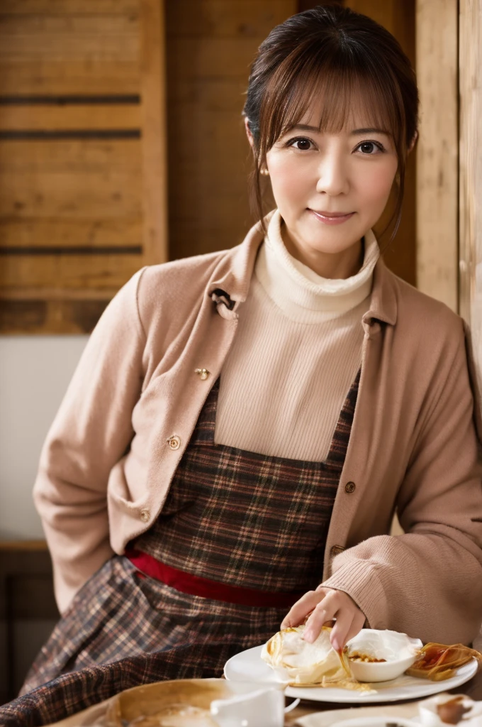 ((Highest quality)), ((masterpiece)), (detailed), Japanese,Mature Woman