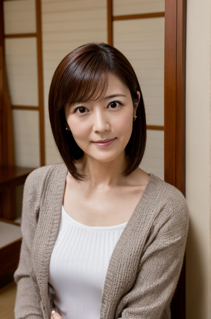 ((Highest quality)), ((masterpiece)), (detailed), Japanese,Mature Woman