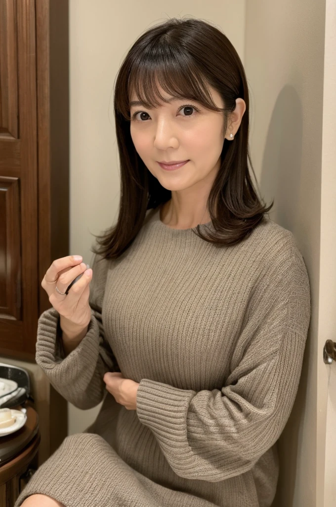 ((Highest quality)), ((masterpiece)), (detailed), Japanese,Mature Woman