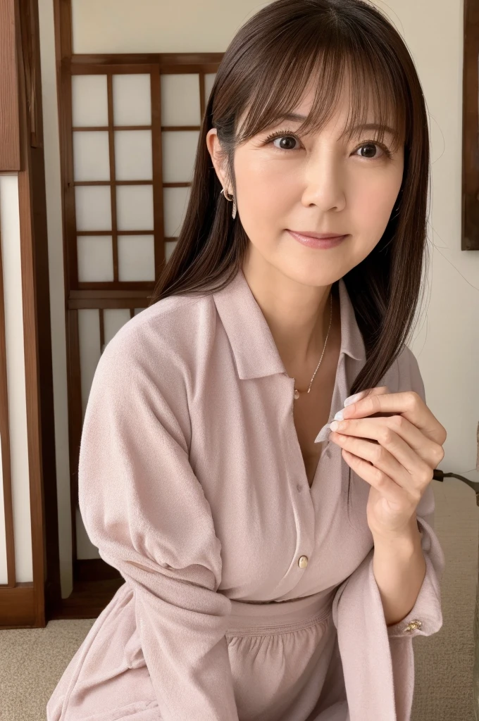 ((Highest quality)), ((masterpiece)), (detailed), Japanese,Mature Woman