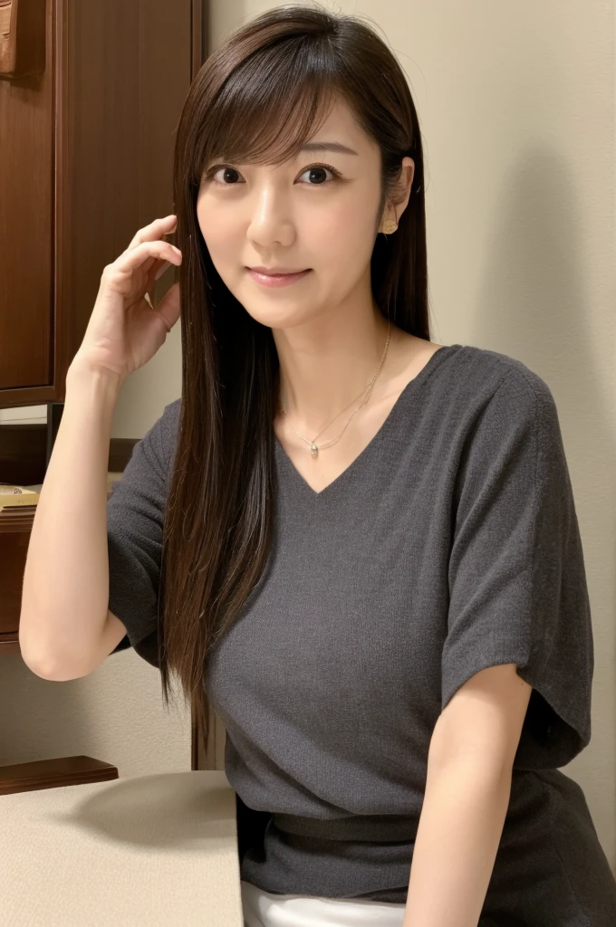 ((Highest quality)), ((masterpiece)), (detailed), Japanese,Mature Woman