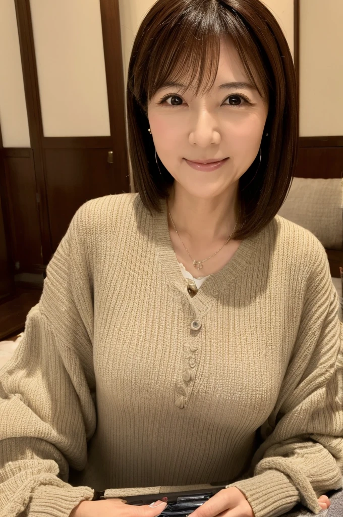 ((Highest quality)), ((masterpiece)), (detailed), Japanese,Mature Woman