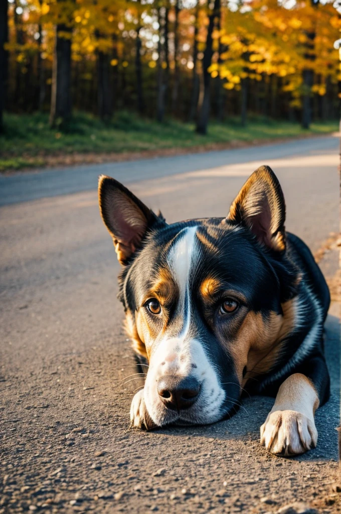 Dog with humans ears