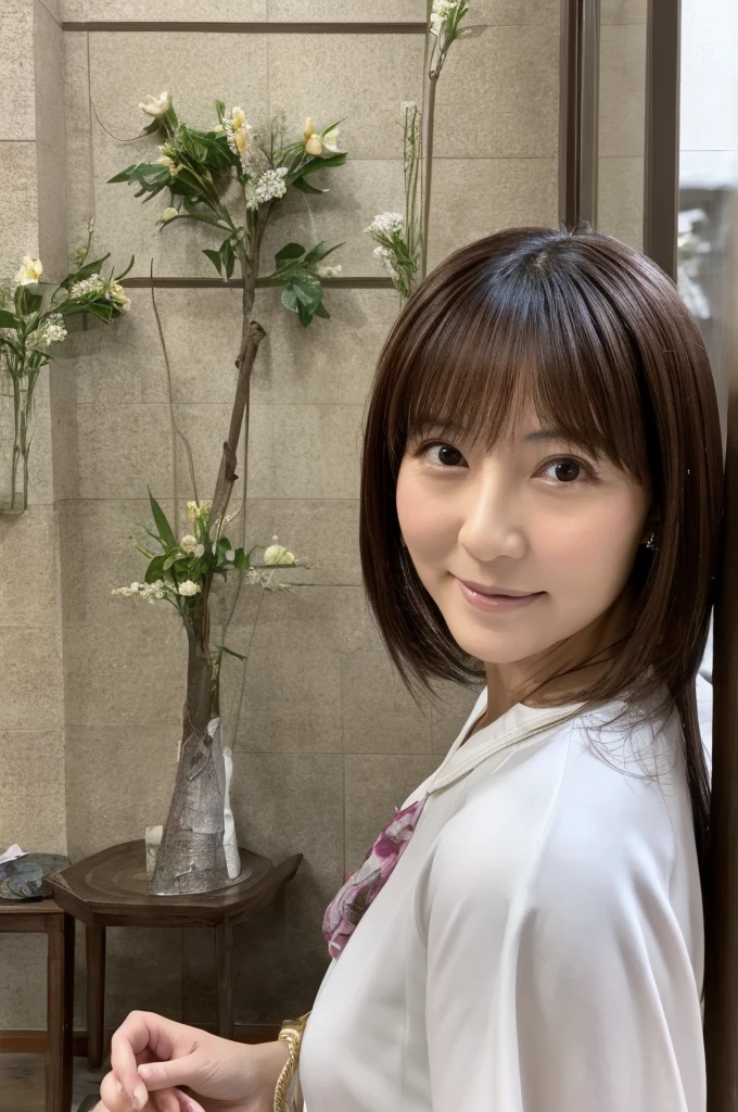 ((Highest quality)), ((masterpiece)), (detailed), Japanese,Mature Woman