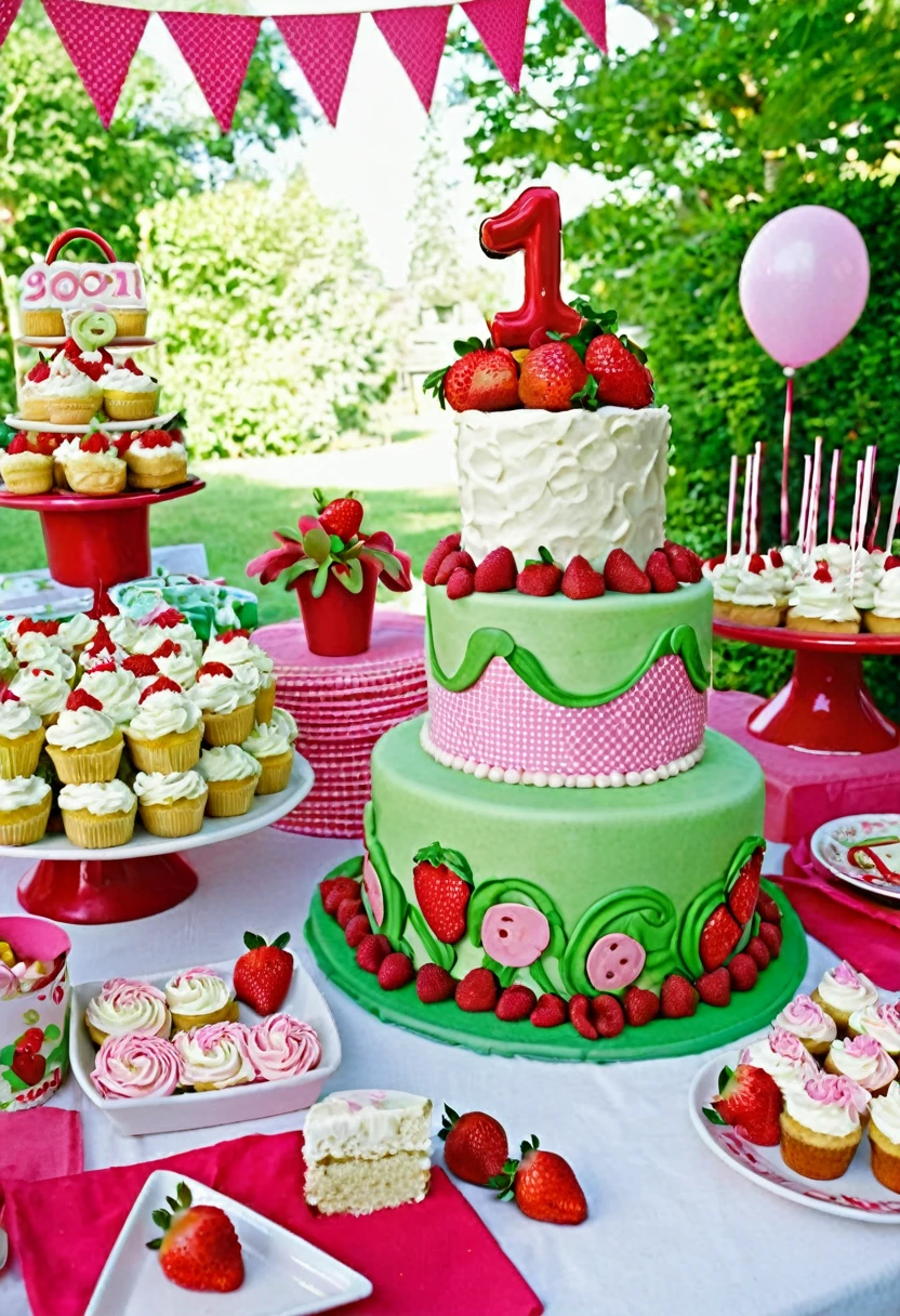 Strawberry Shortcake themed birthday party in 2001