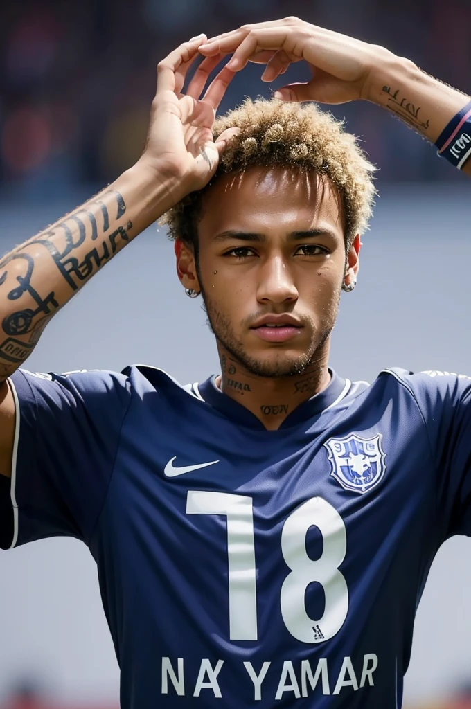 Create a Neymar photo with a shirt written forgive me isabelly