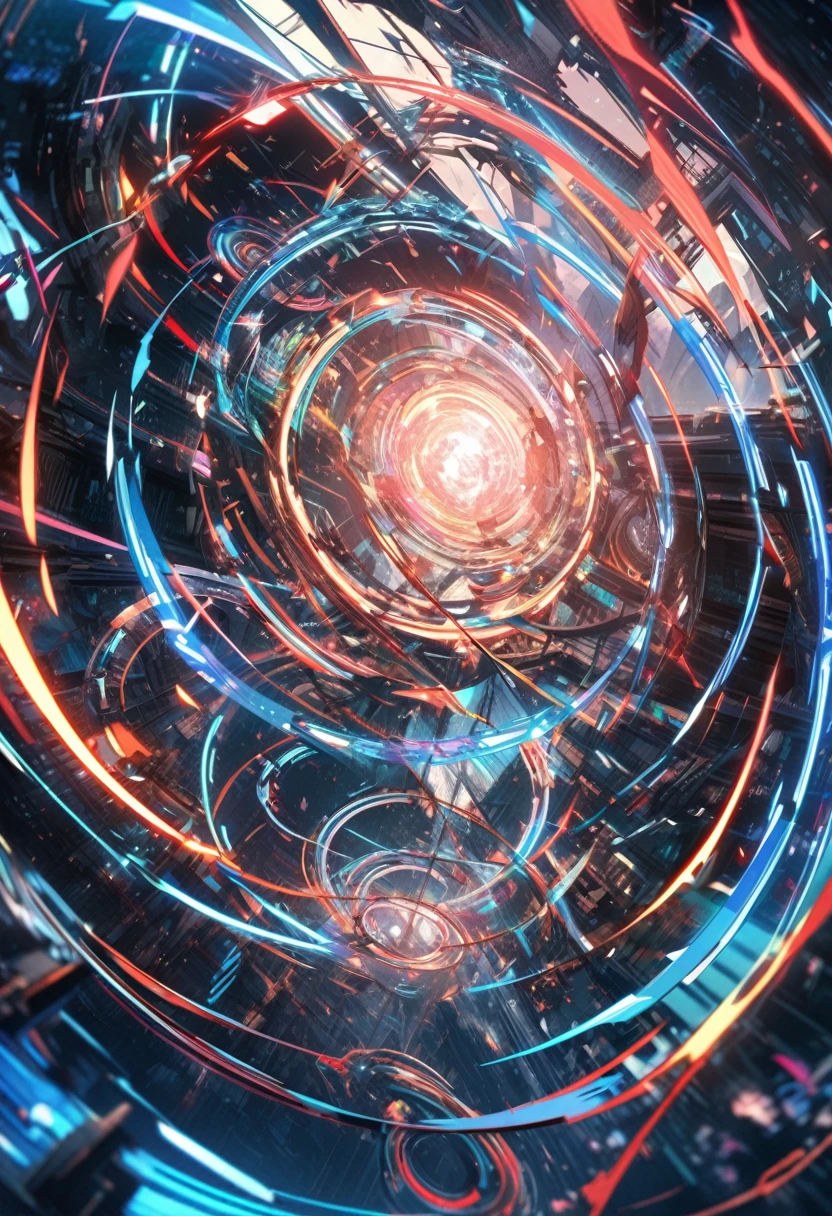 an extremely detailed 4k of a high tech futuristic 2 handed magic staff based off a DNA spiral