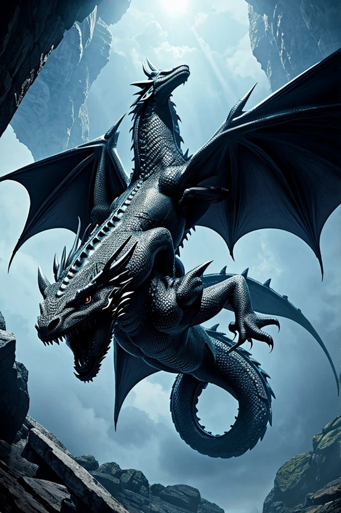 Cover of a dragon and a diamond