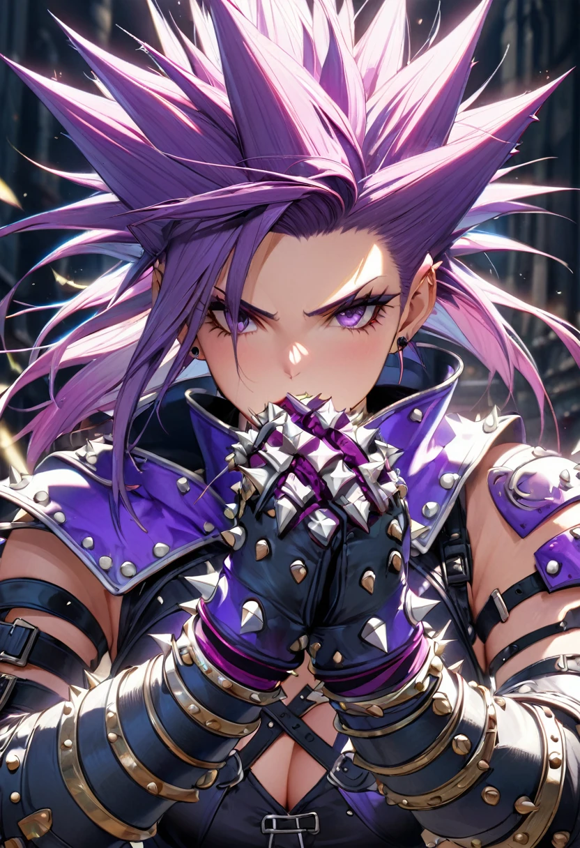 an extremely detailed 4k of Spiked Gauntlets of Psychically Enhanced Strength