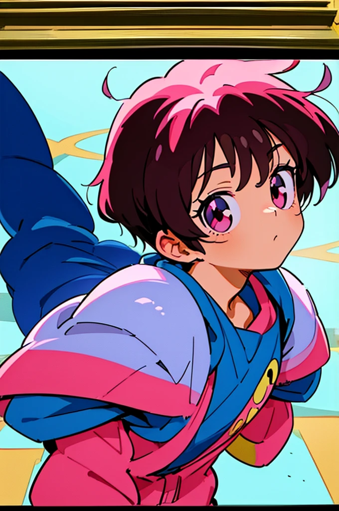 Boy Anime, looking straight ahead, anime aesthetic, 9 0 s anime aesthetic, young anime man, lofi artstyle, lofi aesthetic, 90s anime art style, lofi girl, Boy Anime, in the art style of 80s anime, anime vibes, lofi art, 90's anime style