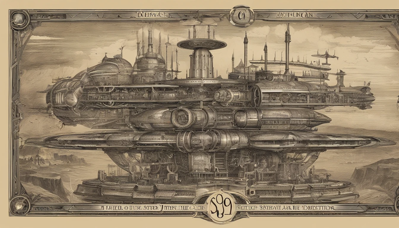 (((The space station is massively bigger than Babylon 5, but in the shape of Deep Space 9))). (((The space station has 6 O'Neal Class space stations off in 5 directions, & 1 down the middle))).There are hundreds of starships going to & fro, from the station, at any hour of the day. This station is a nod, to J. Michael Strazynski, H.G. Wells, Stanley Kubrick, & Benjamin Franklin, Jules Verne.