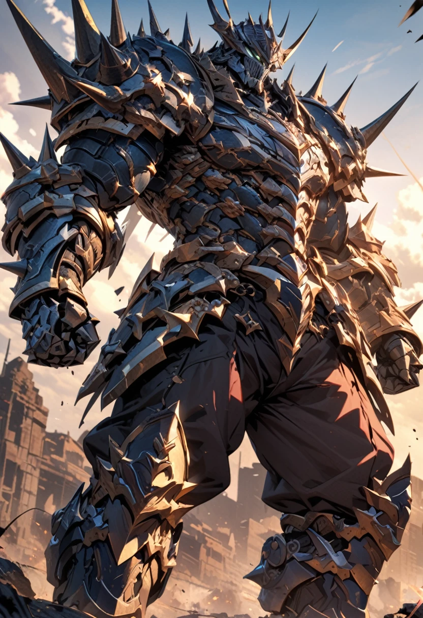 an extremely detailed 4k of Spiked Gauntlets of Psychically Enhanced Strength